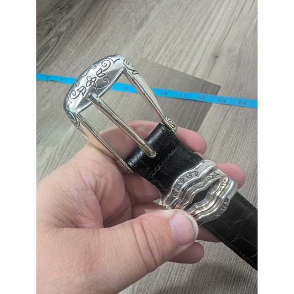 Brighton Women's Belt, Size Small, Black Leather, Western, Made in USA - Picture 2 of 7